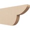 Ekena Millwork 2in. W x 8in. H x 16in. L Crestline Woodgrain TimberThane Rafter Tail, Primed Tan RFTUR02X08X16CRERCPR - alternate 1